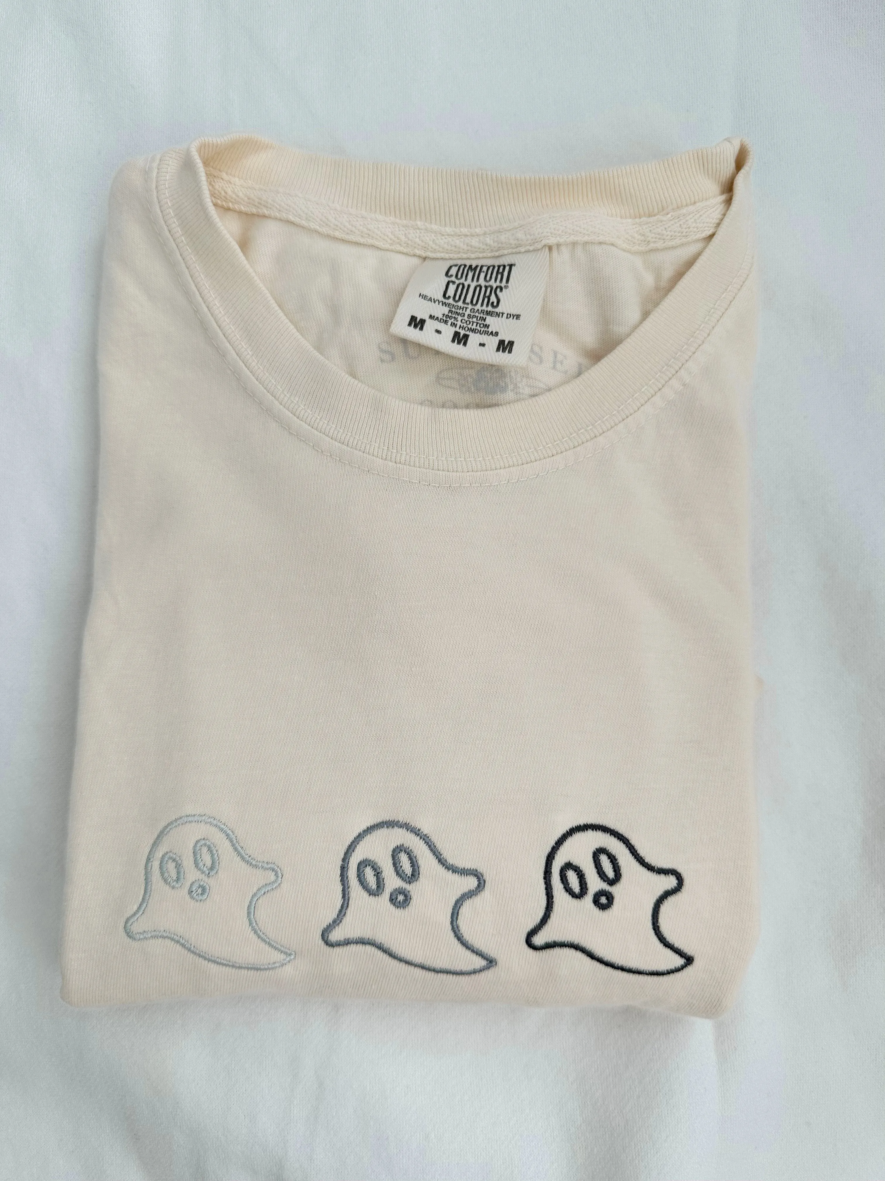 3 Ghost Embroider Tee