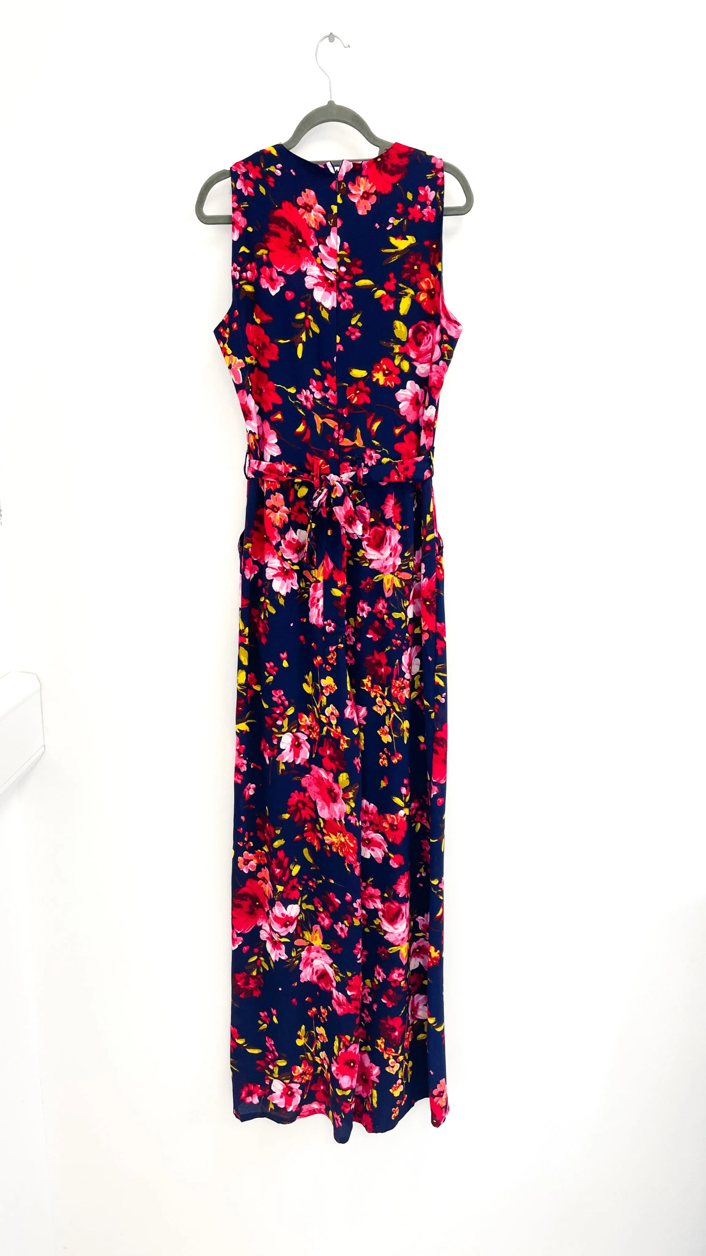 A1707 Alesha Navy Floral Jumpsuit