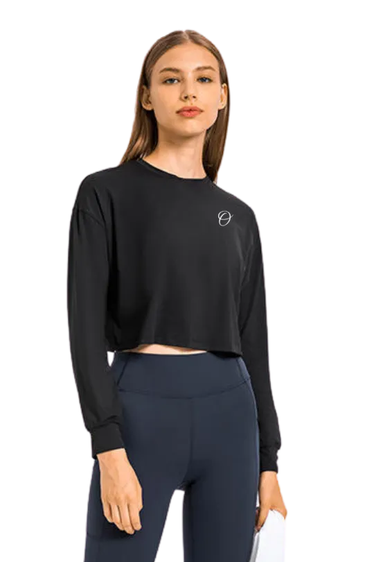 Allure Black Long Sleeve Pullover