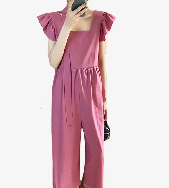 Amaya Ruffled Sleeve Jumpsuit