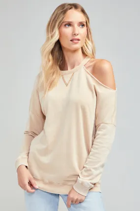 Asymmetrical Long Sleeve | Warm Sand