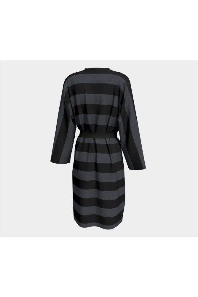 Aya Adinkra Striped Peignoir