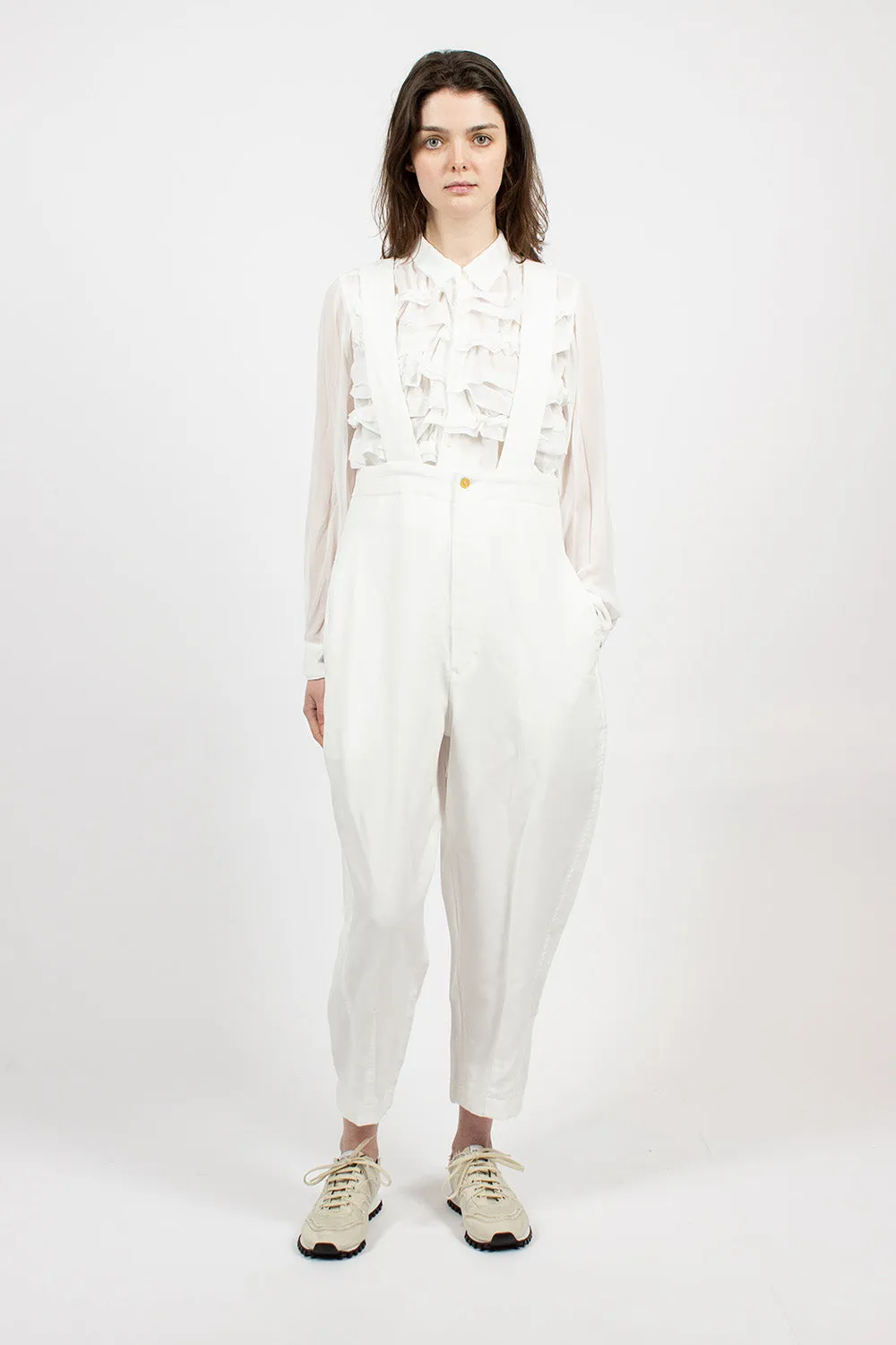 Balloon Brace Pant White