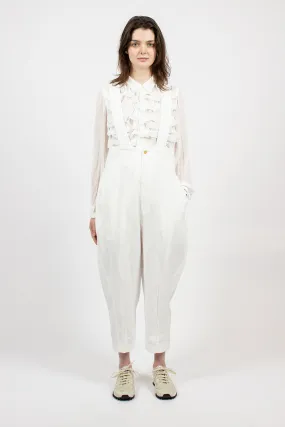 Balloon Brace Pant White