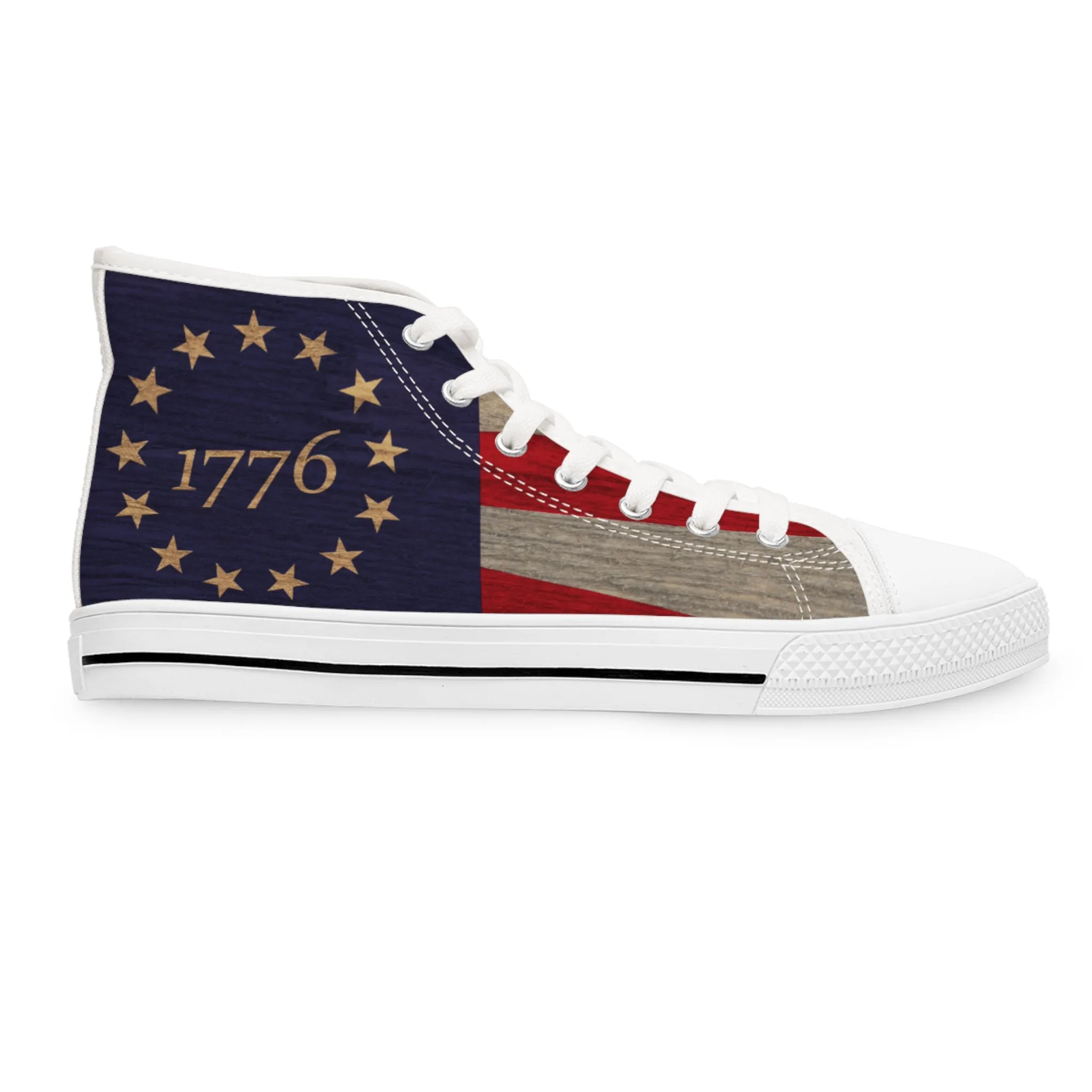 Betsy Ross Flag Women's High Top Sneakers