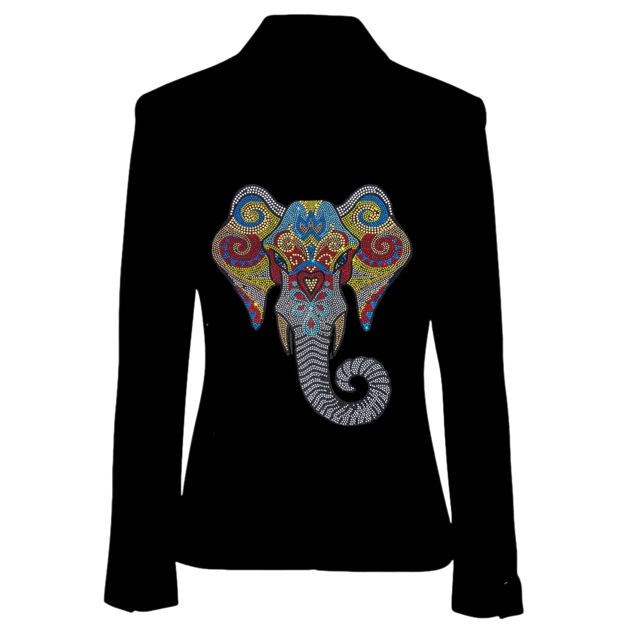 Bright Elephant Blazer - Black