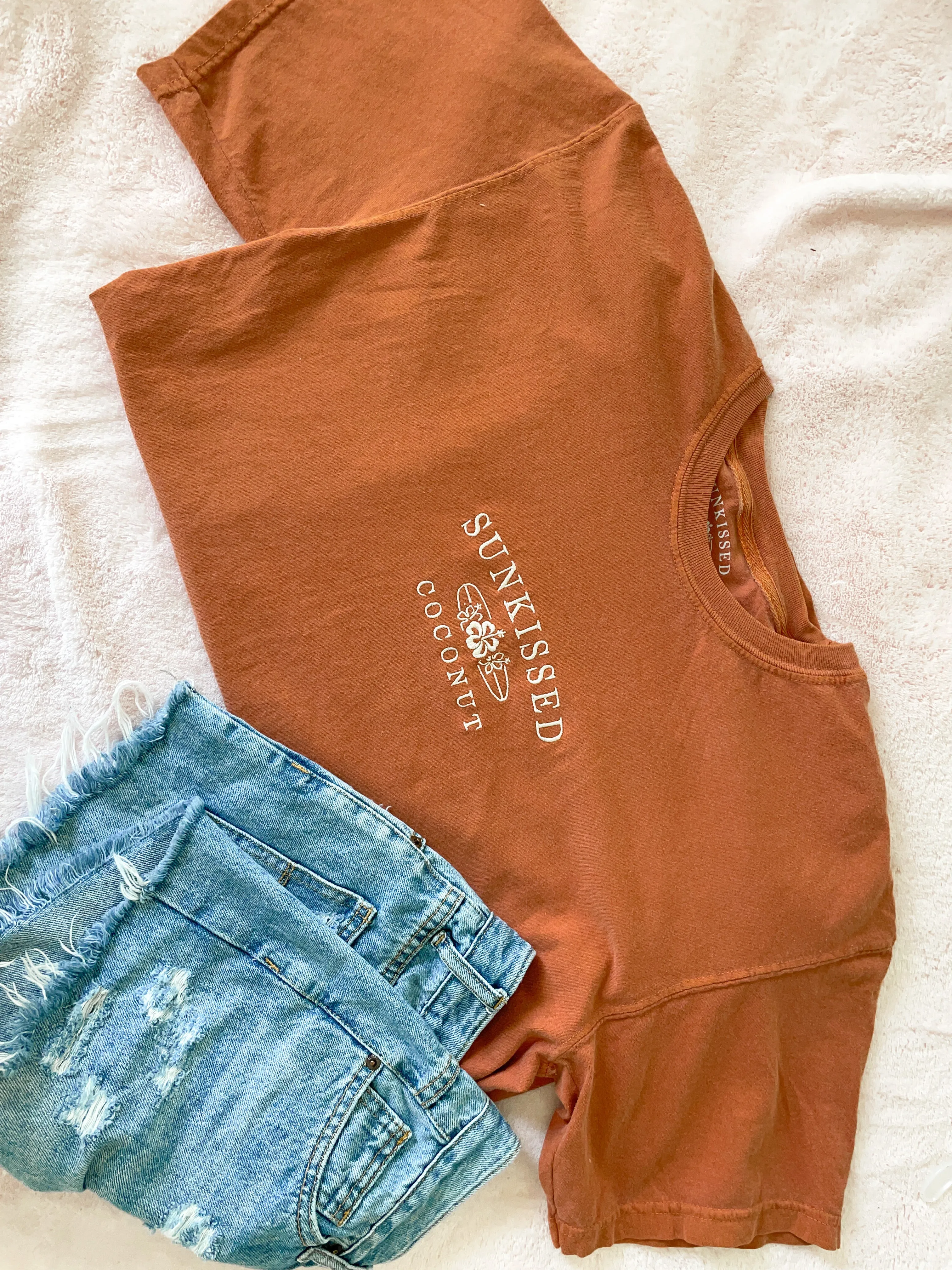 Burnt Orange Sunkissedcoconut Tee