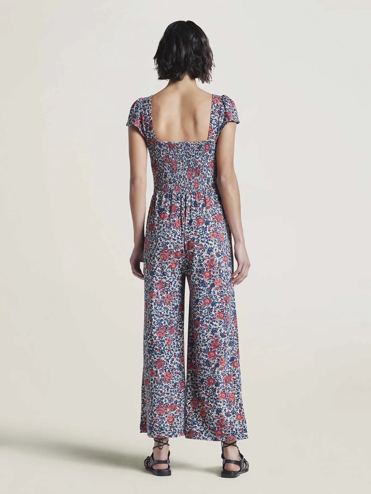 Caileigh Lenzing™ EcoVero™ Jersey Culotte Jumpsuit - Multi