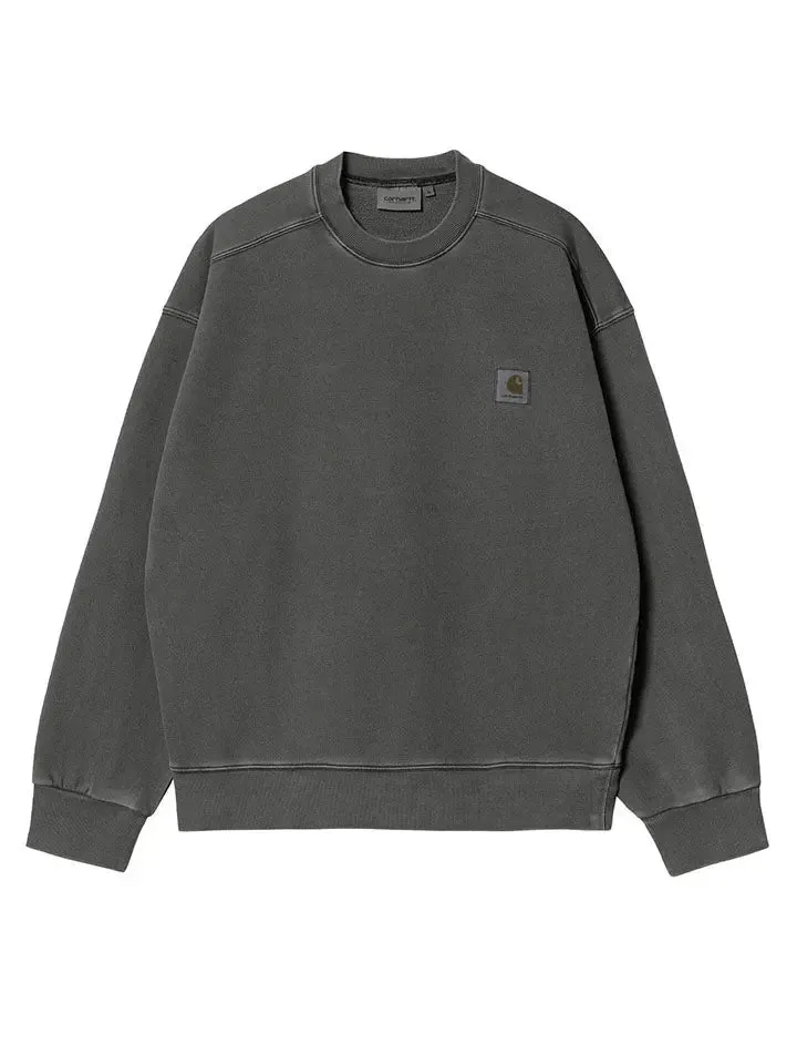 Carhartt WIP Nelson Sweatshirt Black Garment Dyed