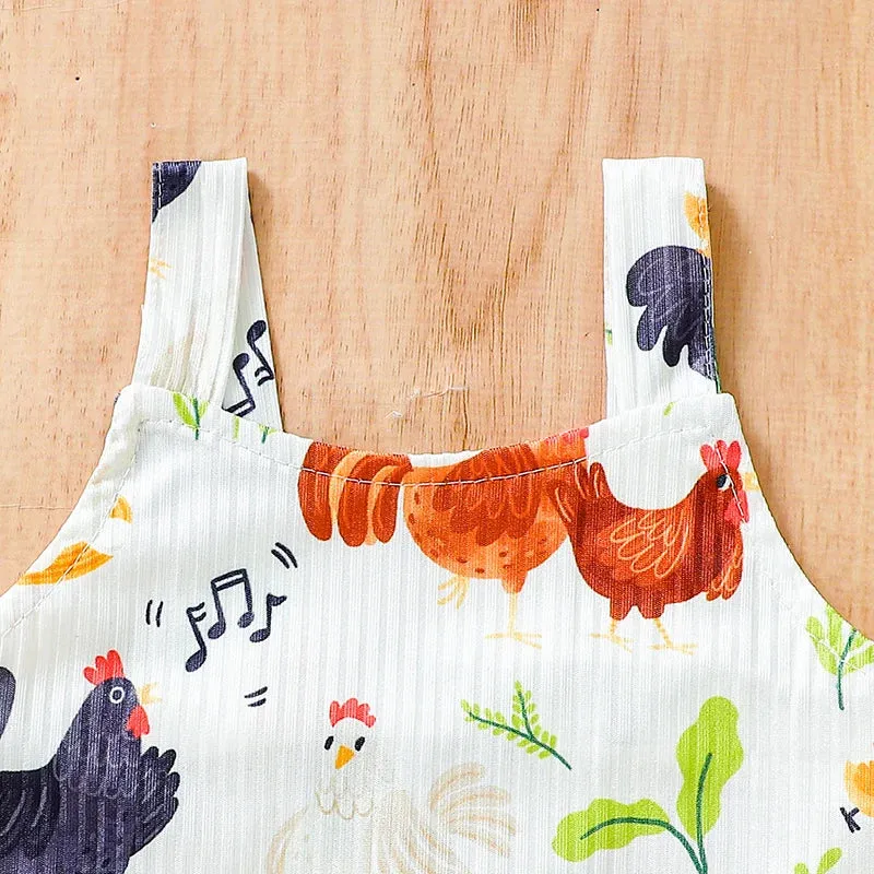 CHICKENS White Bellbottom Jumpsuit