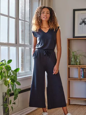 Colonel Bamboo V-Neck Dashka Jumpsuit - Navy