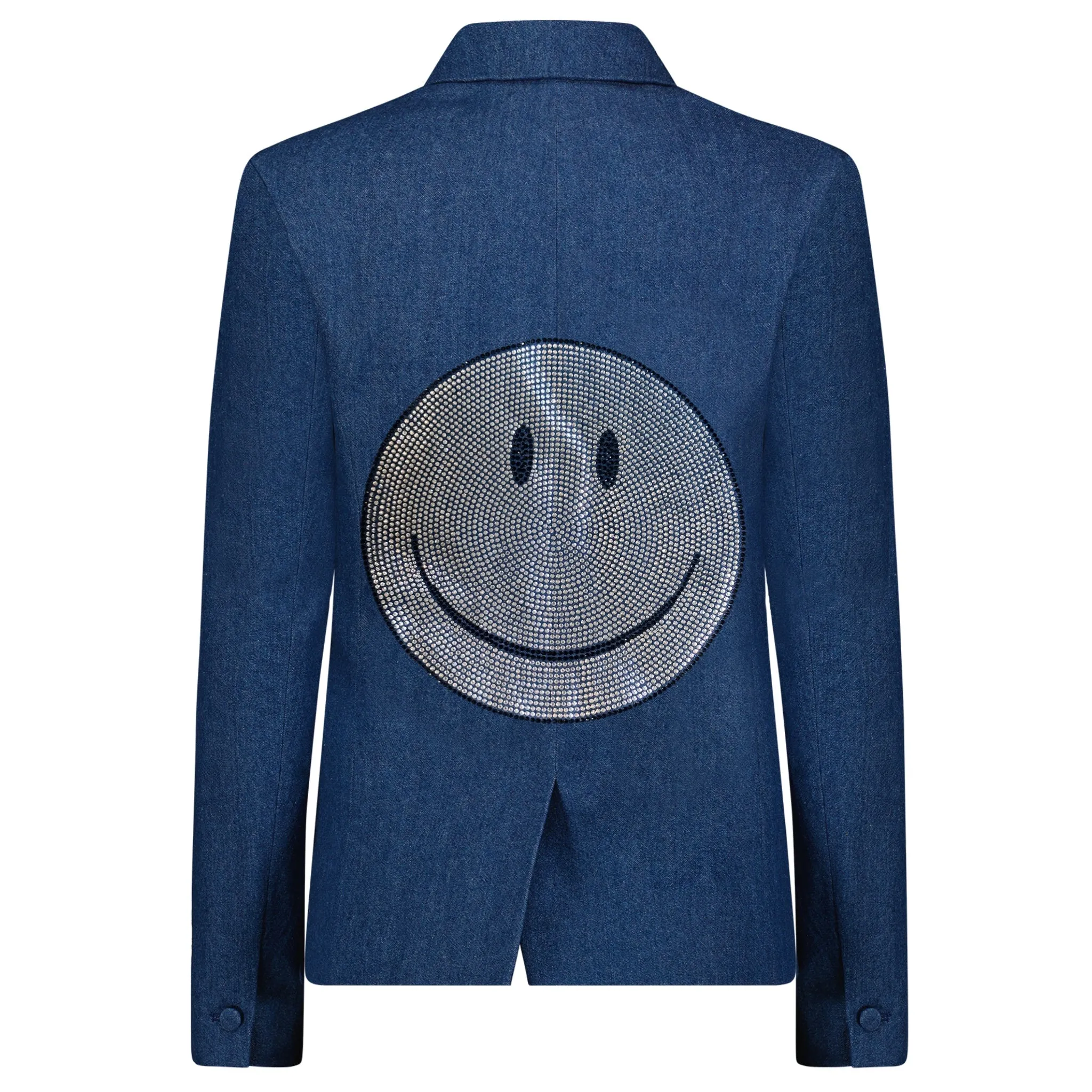 Crystal Smile Blazer - Denim