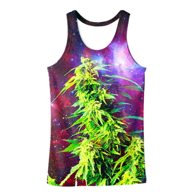 Dank Master Galaxy Weed Nug Tank Top