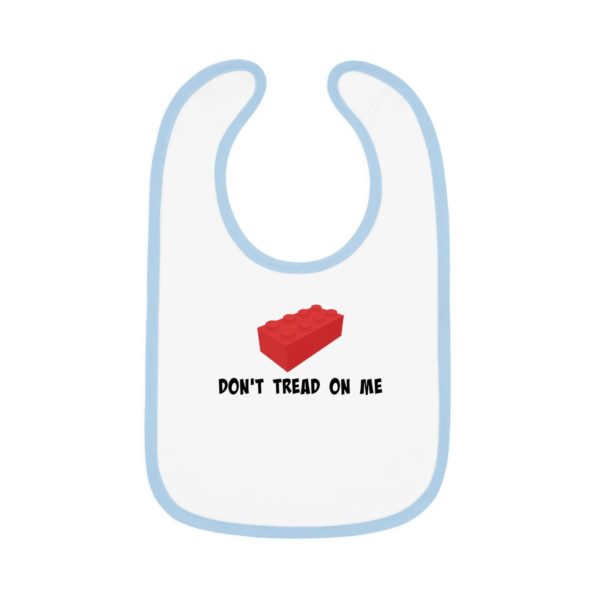 Don't Tread On Me LEGO Baby Contrast Trim Jersey Bib