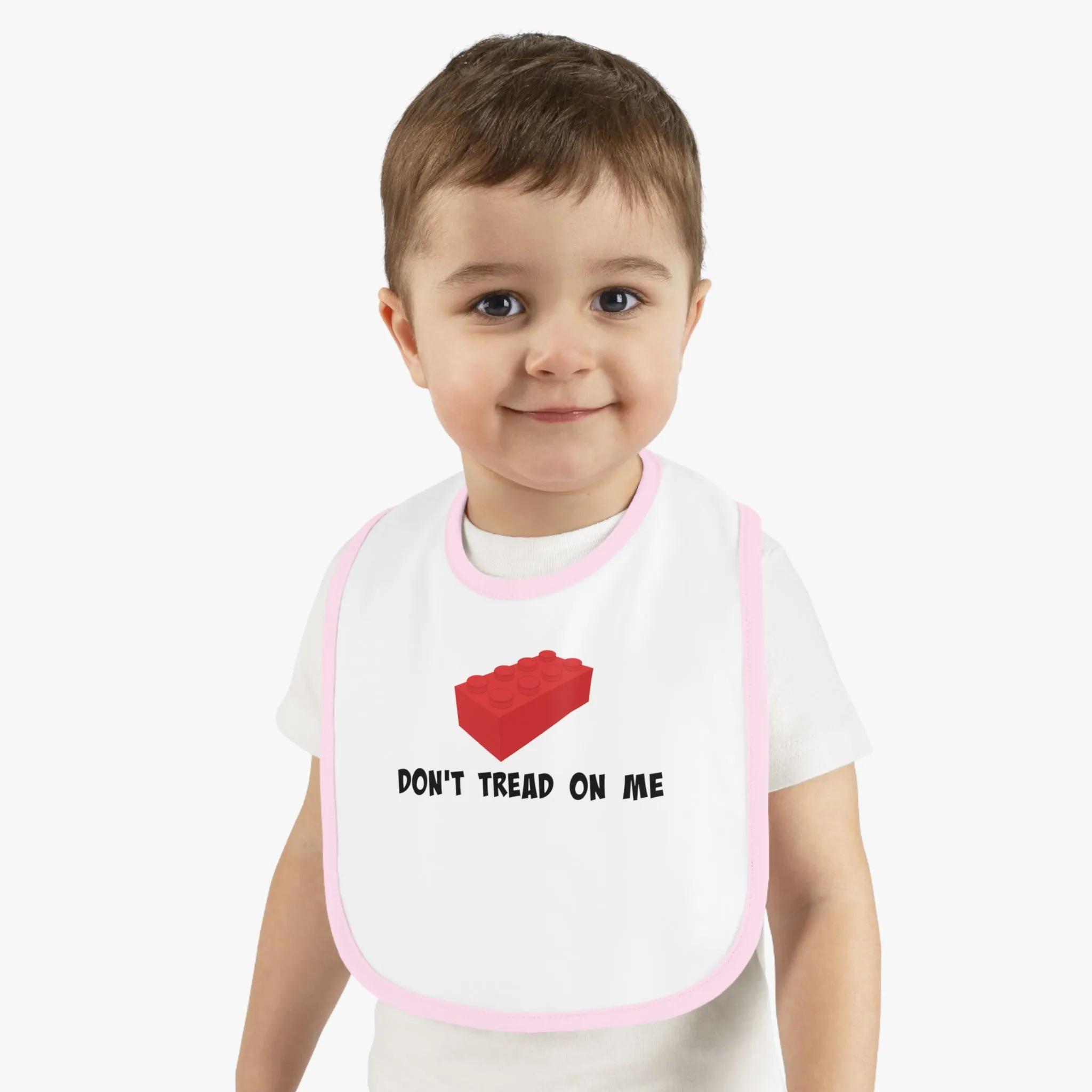 Don't Tread On Me LEGO Baby Contrast Trim Jersey Bib