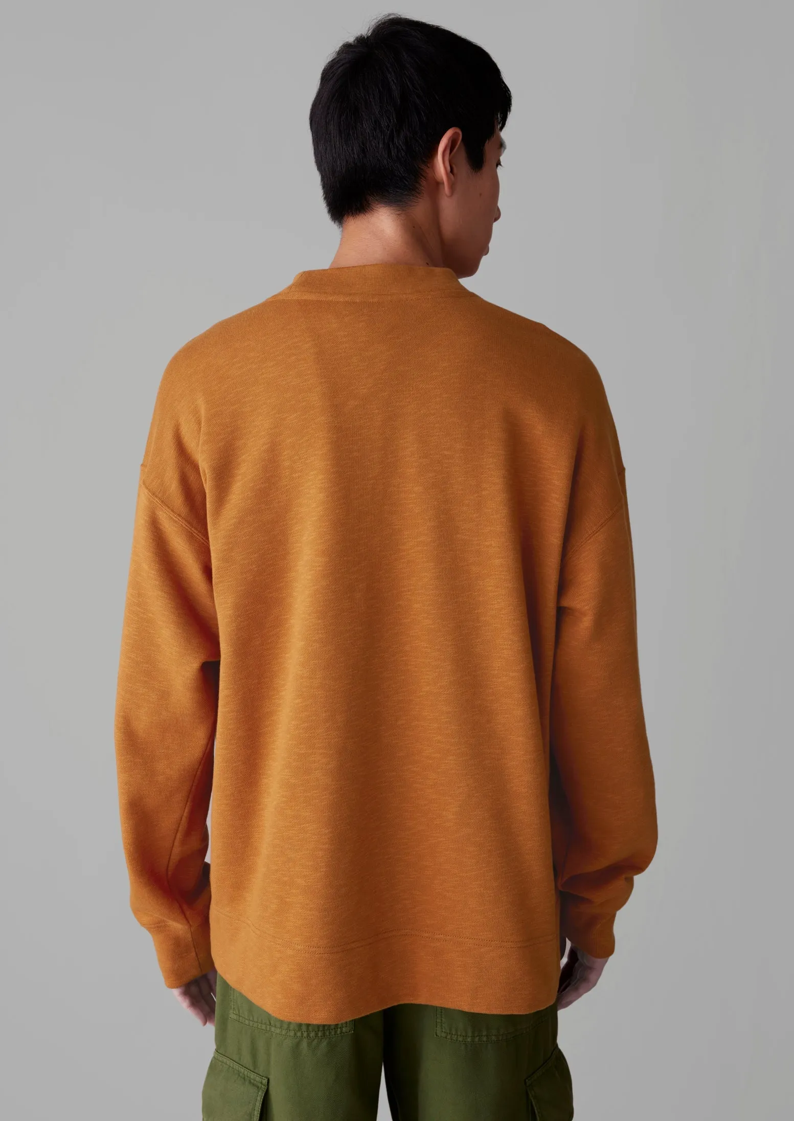 Dropped Shoulder Loopback Jersey Sweatshirt | Wild Carrot