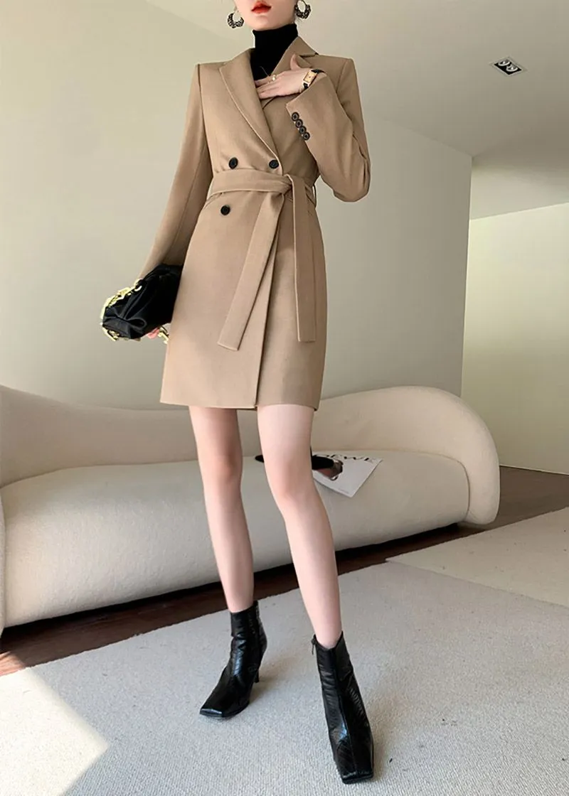 Edie Belted Double Breasted Blazer Dress