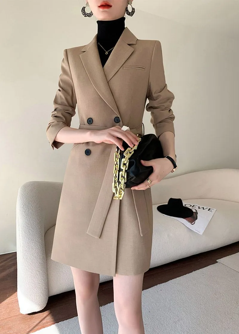 Edie Belted Double Breasted Blazer Dress