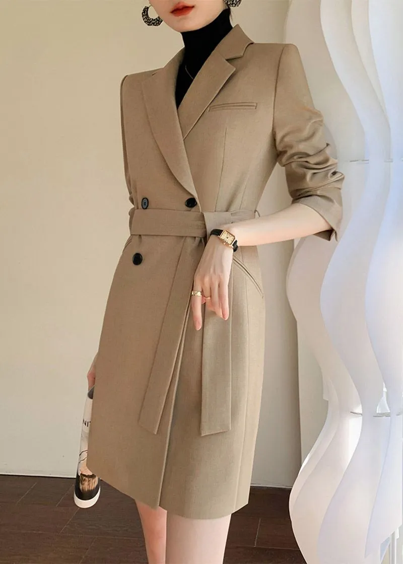 Edie Belted Double Breasted Blazer Dress