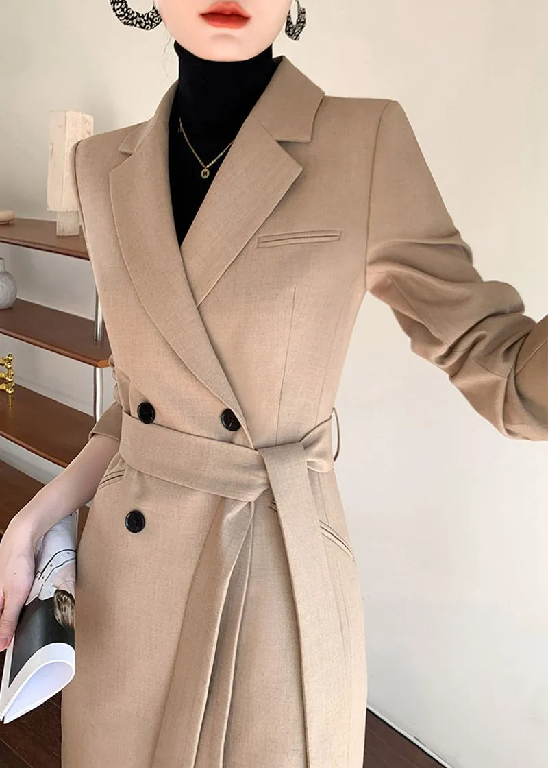 Edie Belted Double Breasted Blazer Dress