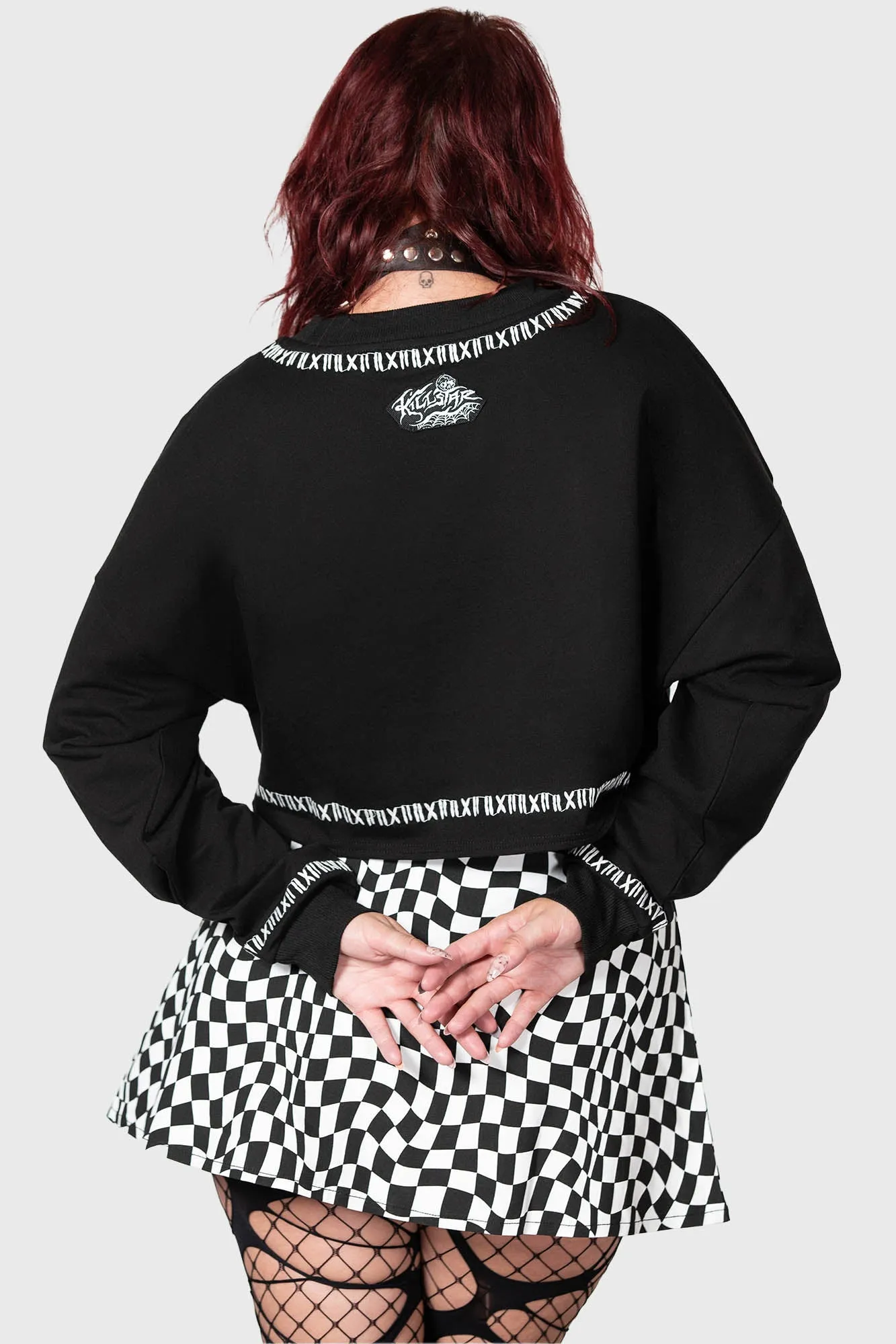 Fright N Terror Crop Sweater Resurrect