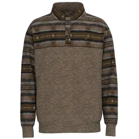 'Hooey' Men's Stevie Aztec Print Pullover - Tan