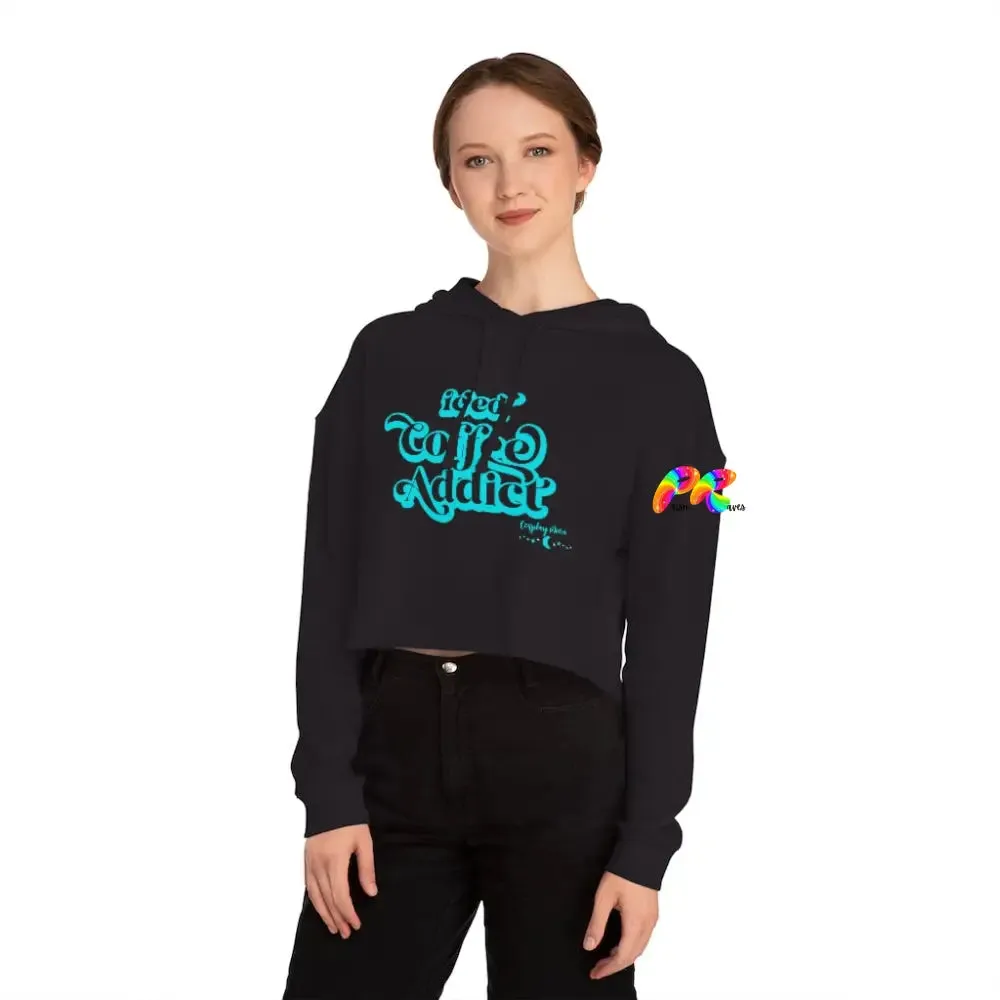 Iced Coffee Addict Women’s Cropped Hoodie