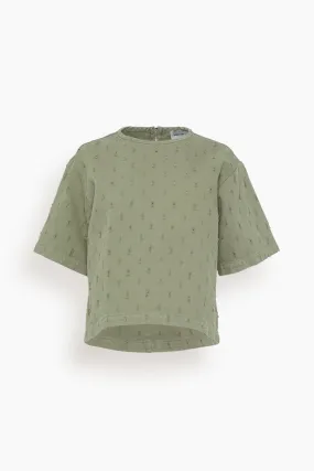 Laser Pisano Top in Sage