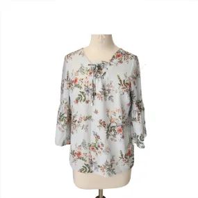 LC Waikiki Light Blue Floral Printed Top | Pre Loved |