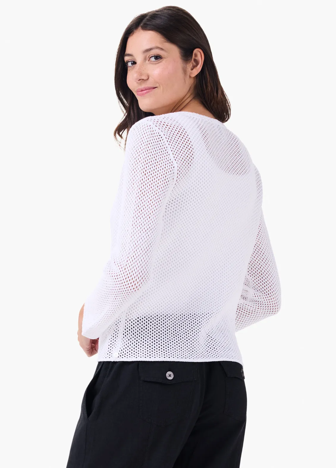 Nic   Zoe cardigan, mesh 4-way solid