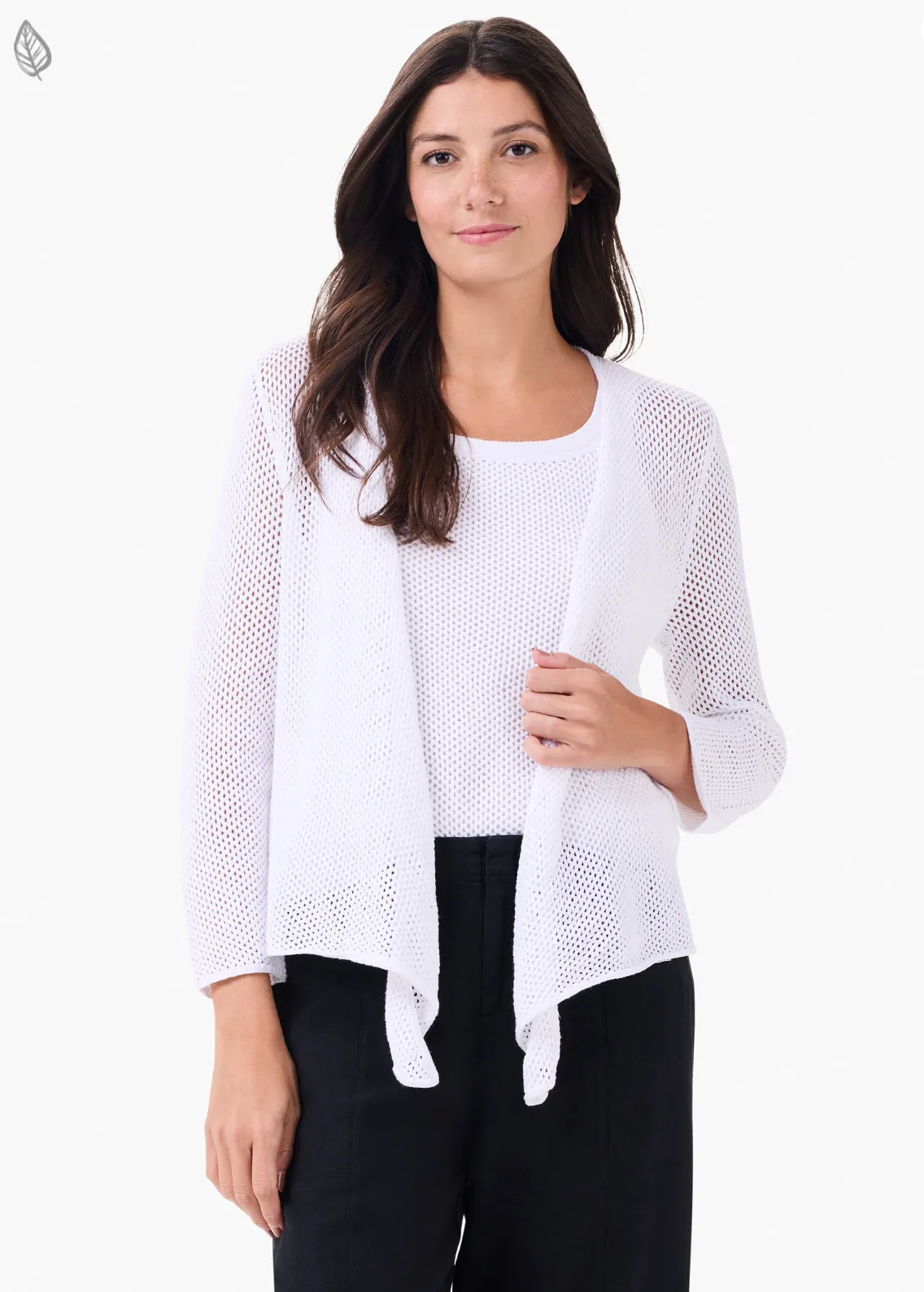 Nic   Zoe cardigan, mesh 4-way solid