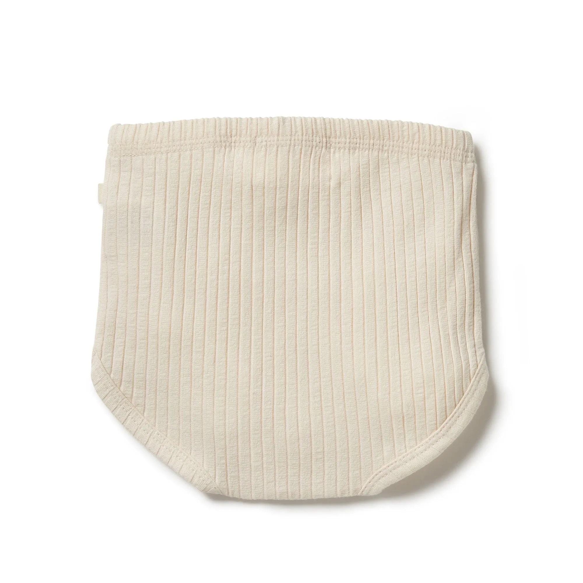 Organic Rib Nappy Pant, Oyster