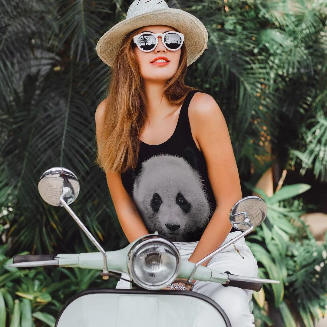 Panda Head Tank Top