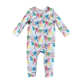 Pastel Dragonflies Zip Sleepsuit