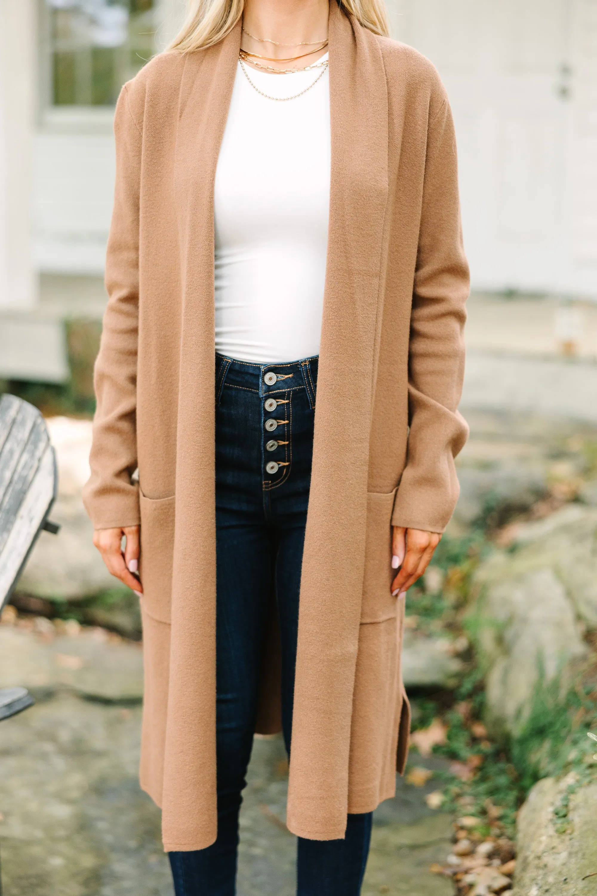 Pinch: All Your Own Camel Brown Cardigan