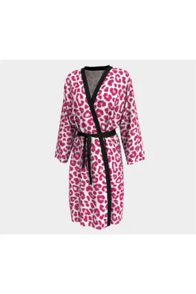 Pink Leopard Peignoir