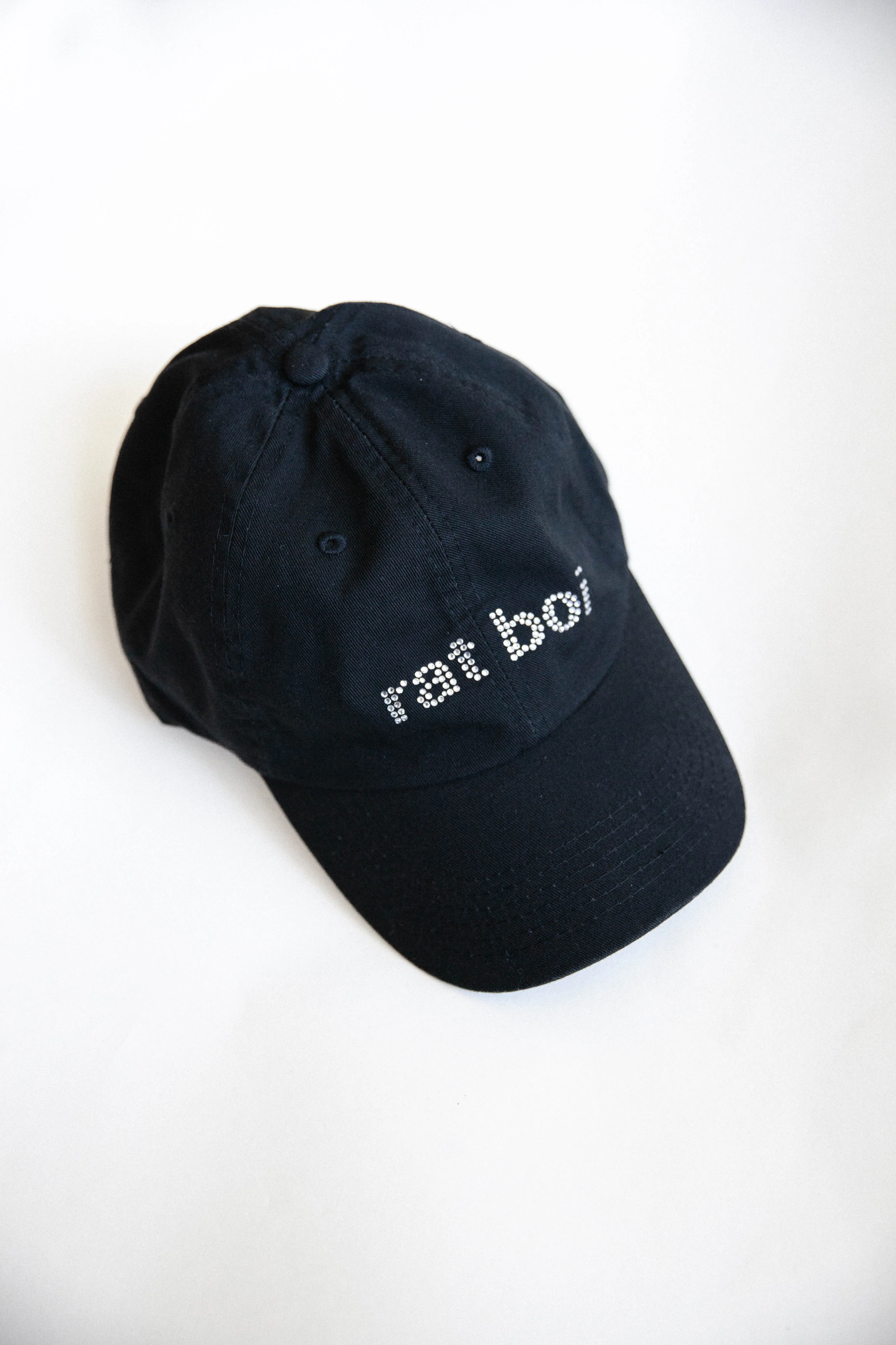 RAT BOI RHINESTONE HAT IN ONYX