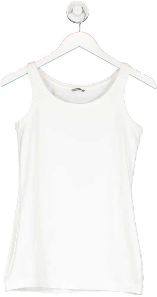 sandwich_ White Basic Cotton Tank Top One Size