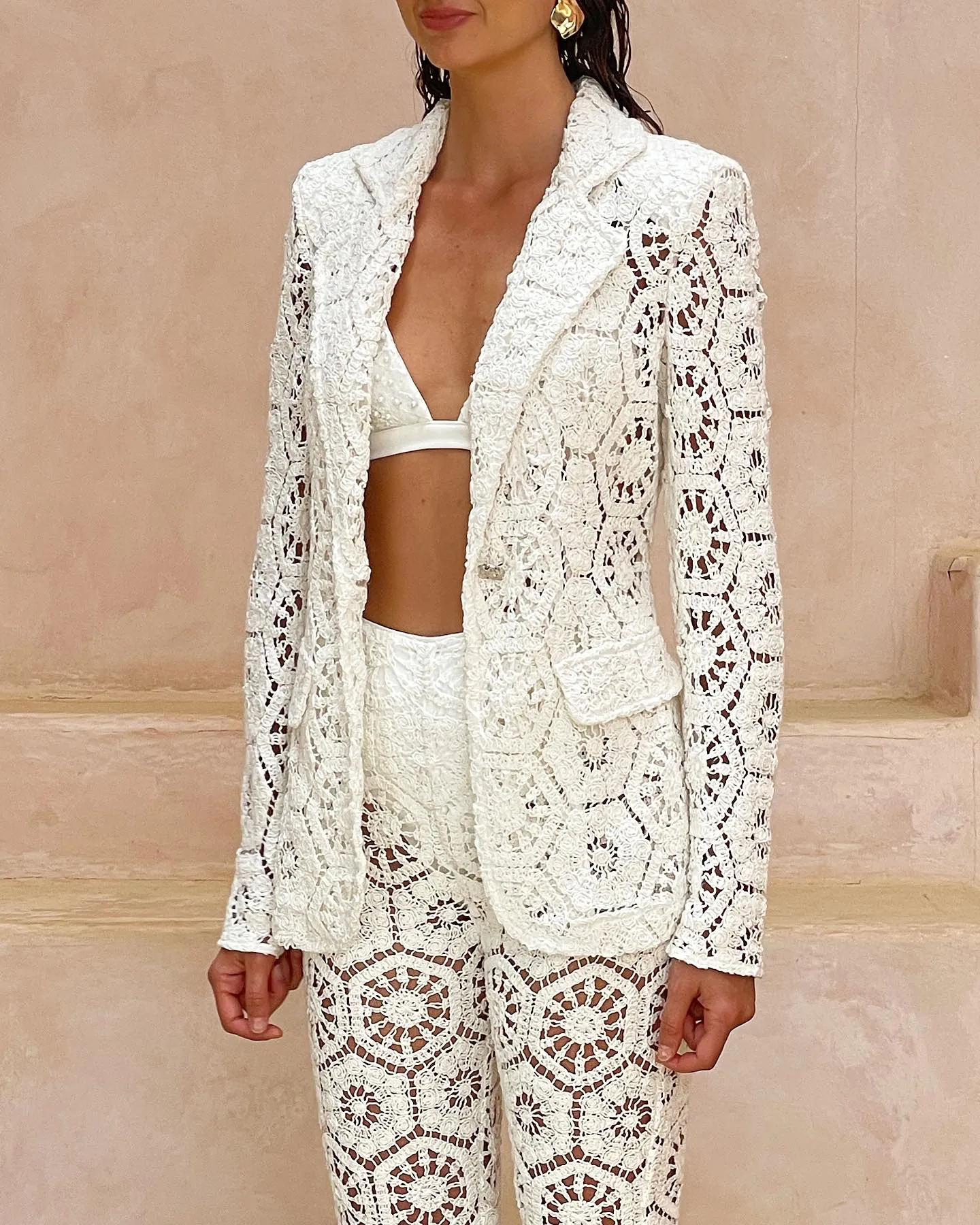 Sardinia Blazer - White