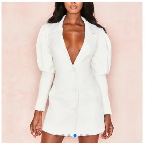 Single Breasted Blazers Dress