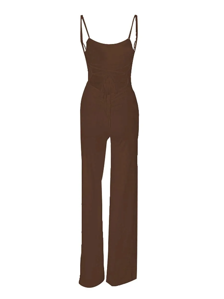 Stylish Women's Split High Waist Jumpsuit