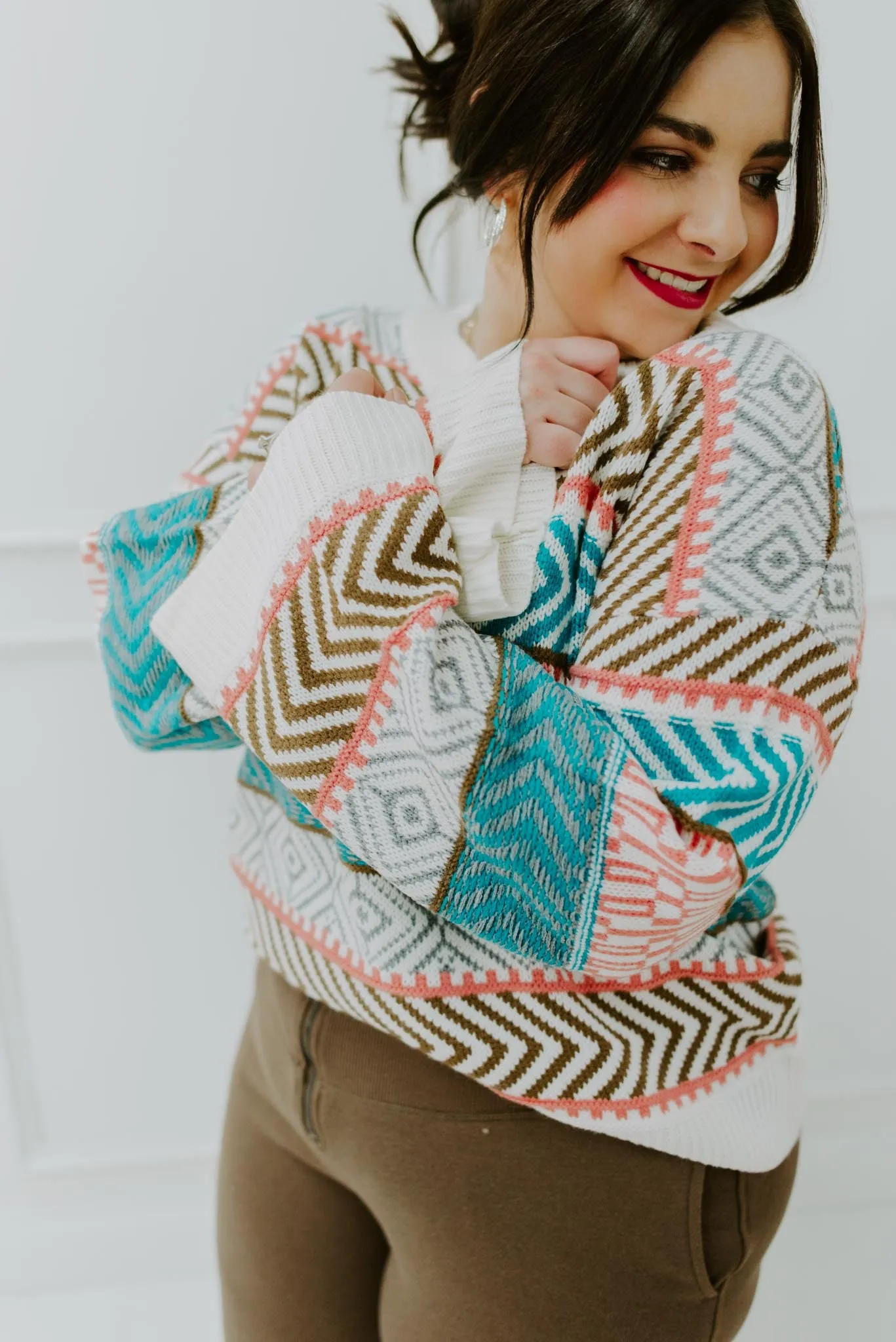 Travel The World Aztec Sweater