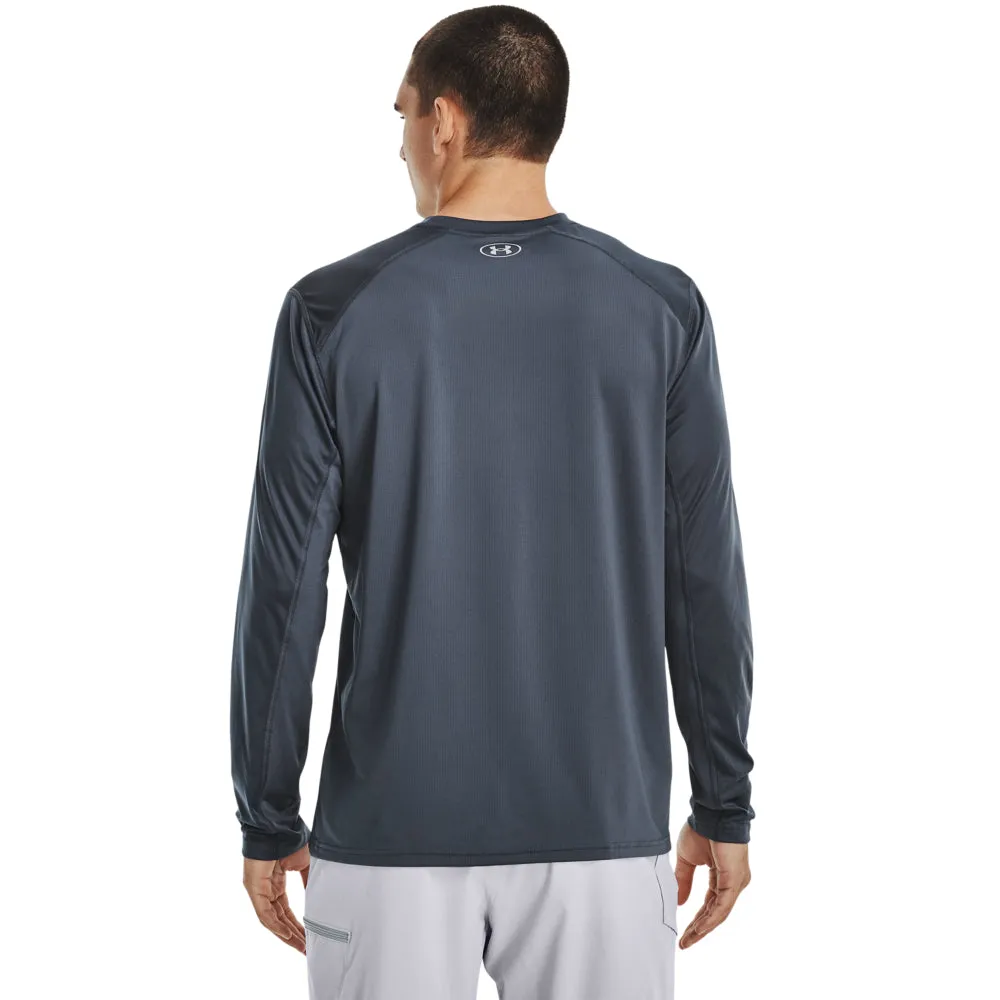 'Under Armour' Men's Drift Tide Knit Crewneck - Downpour Grey