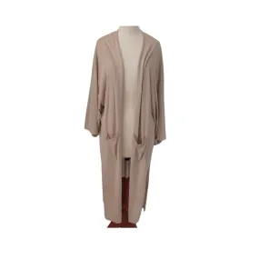 Violeta By Mango Beige Knit Front-open Long Cardigan | Brand New |