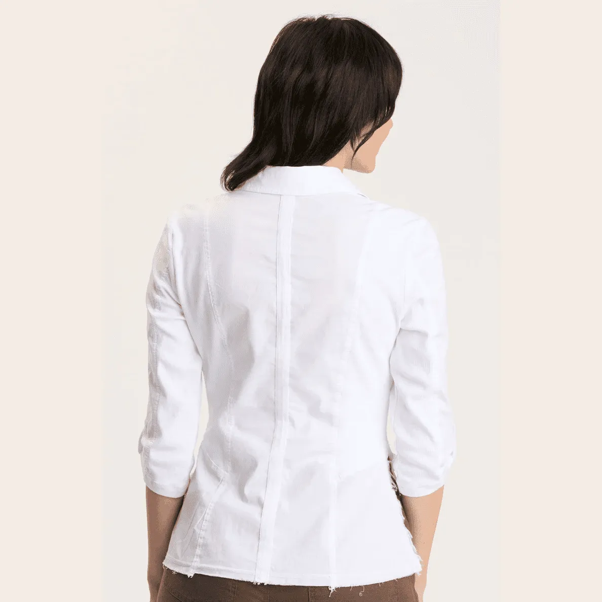 XCVI Wearables Winslow White Blazer - Stylish, Versatile, and Comfortable Womens Outerwear