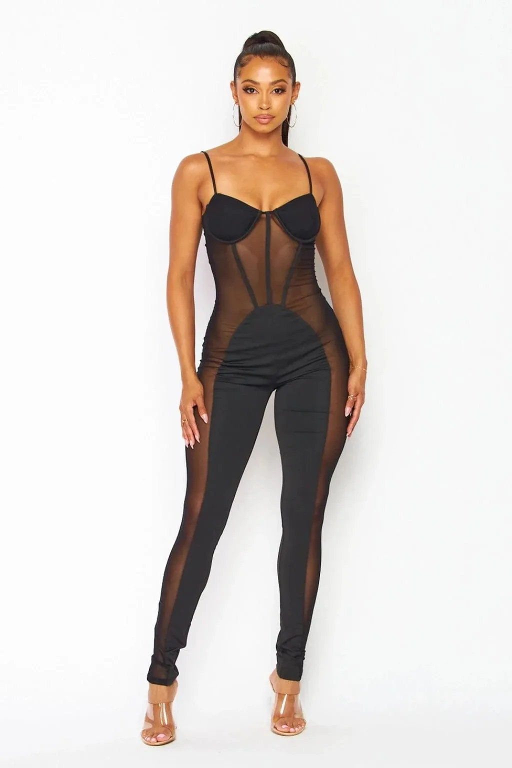 Young Forever Today Ribbed Jumpsuit - Black